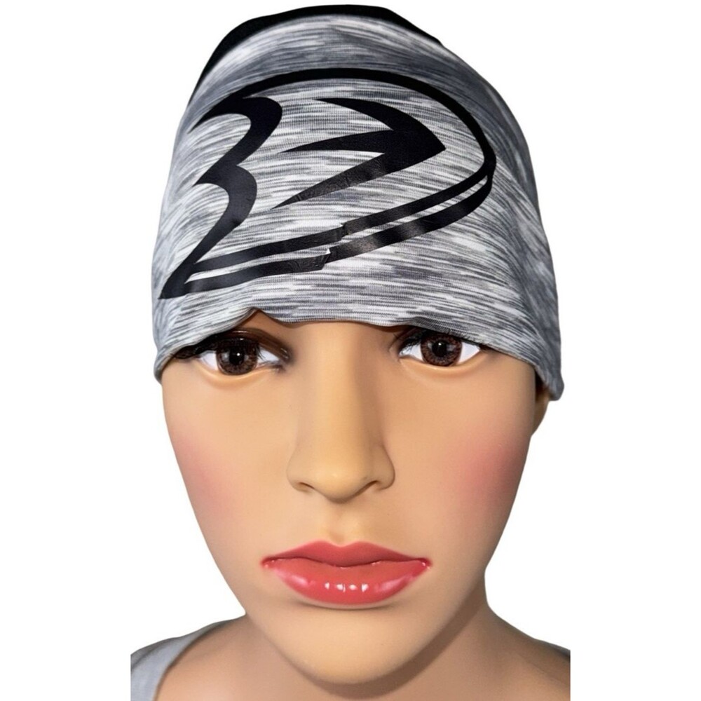 Anaheim Ducks Headband Stretch Headband Gray Little Earth Sweat Hair Band New